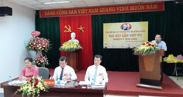Đại hội Chi bộ lần thứ VII nhiệm kỳ 2020-2025 Đại lý Hàng hải Quảng Ninh