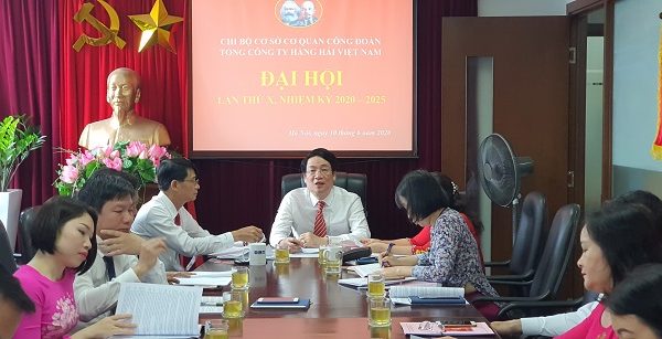 Đại hội Chi bộ cơ sở Cơ quan Công đoàn Tổng công ty Hàng hải Việt Nam lần thứ X, nhiệm kỳ 2020 – 2025: Đoàn kết – chuyên nghiệp – năng động – trách nhiệm – hiệu quả