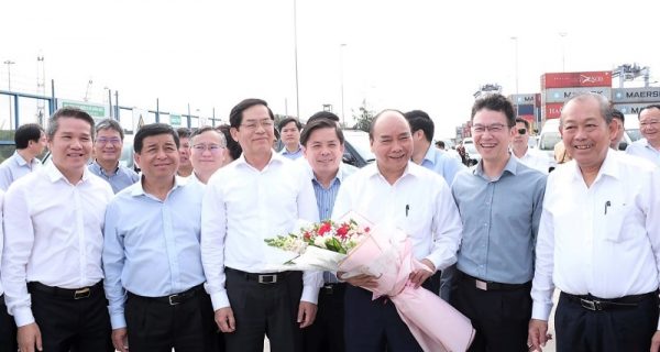 Thủ tướng Chính phủ Nguyễn Xuân Phúc thị sát Cảng Quốc tế Cái Mép(CMIT)