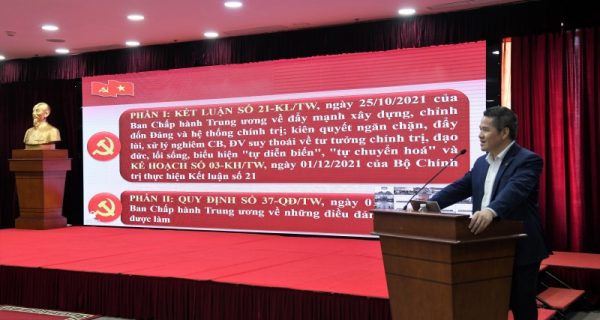 Đảng ủy Tổng công ty Hàng hải Việt Nam quán triệt và triển khai có hiệu quả các văn bản mới của Đảng trên lĩnh vực xây dựng, chỉnh đốn Đảng và hệ thống chính trị