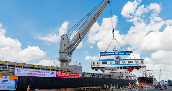 Cảng Sài Gòn hoàn thành nhiệm vụ Thành phố giao trong việc đón tàu Metro dự án tuyến đường sắt đô thị số 1 (Bến Thành – Suối Tiên)