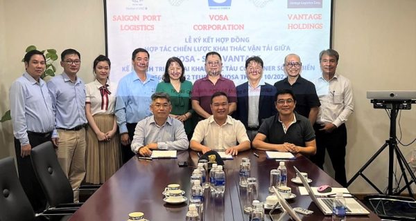 Vosa ký kết thỏa thuận hợp tác chiến lược với Sài Gòn Port Logistics và Vantage Holdings về khai thác vận tải
