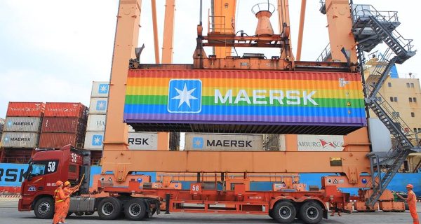 Cảng Hải Phòng chào đón container cầu vồng của Hãng tàu Maersk – Biểu tượng của văn hóa đa dạng, bình đẳng và hội nhập