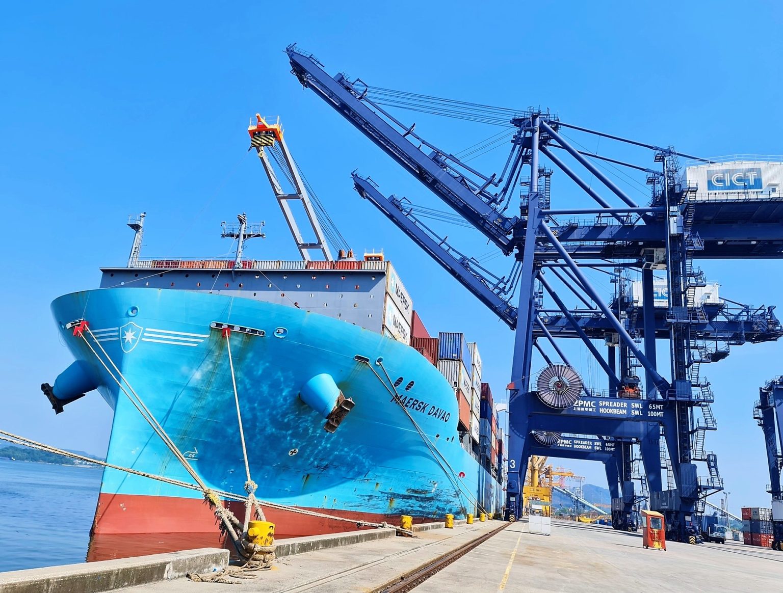 Hãng tàu Maersk Line chính thức mở tuyến cố định tới CICT Cái Lân