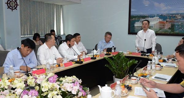 Phó Chủ tịch UBQLVNN Nguyễn Ngọc Cảnh làm việc với Cảng Sài Gòn