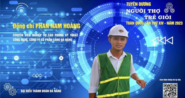 “Cây sáng kiến” của Cảng Đà Nẵng được tuyên dương “Người thợ trẻ giỏi” toàn quốc năm 2023