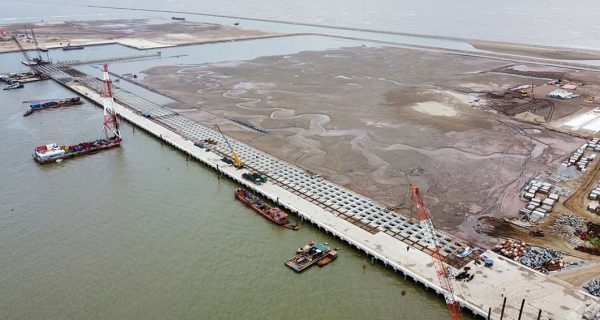 Dự án đầu tư xây dựng bến  container số 3,4 Cảng cửa ngõ quốc tế Hải Phòng  – Các mũi thi công hoạt động hết công suất, đảm bảo tiến độ dự án