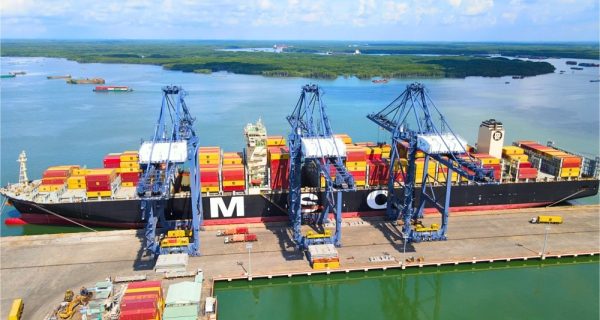 Một trong những tàu container lớn nhất của hãng tàu MSC lần đầu cập cảng Việt Nam