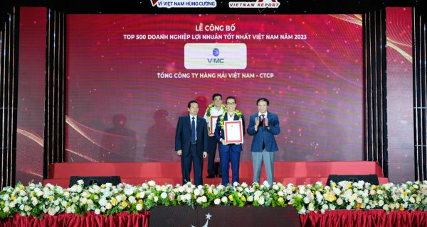 VIMC continues ranked in the Top 100 most profitable businesses in Vietnam 2023