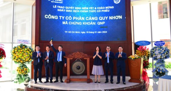 40,4 triệu cổ phiếu QNP của Công ty CP Cảng Quy Nhơn được niêm yết và chính thức giao dịch tại Sở GDCK TP. HCM