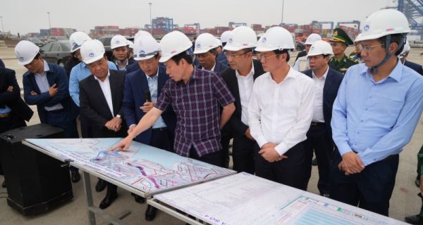 Bí thư Thành ủy Hải Phòng kiểm tra tiến độ dự án đầu tư xây dựng bến số 3, 4 tại khu vực Cảng cửa ngõ quốc tế Hải Phòng
