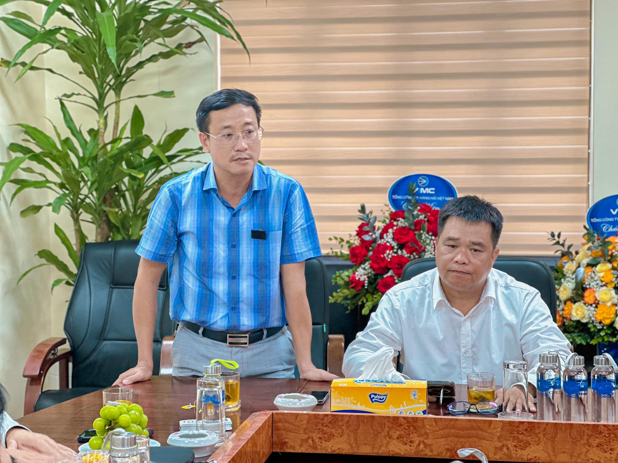 Tân Chủ tịch Hội đồng quản trị – Hoàng Long và tân Tổng giám đốc – Nguyễn Quang Minh phát biểu nhận nhiệm vụ ở cương vị mới