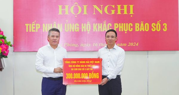 VIMC cùng các Tập đoàn và Tổng công ty trong Đảng ủy Khối DNTW chia sẻ, hỗ trợ thành phố Hải Phòng khắc phục hậu quả do bão số 3 gây ra