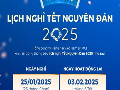 Thông báo lịch nghỉ Tết Nguyên Đán 2025