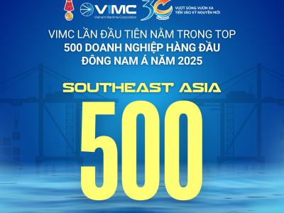 VIMC nằm trong top 500 doanh nghiệp lớn nhất Đông Nam Á 2025