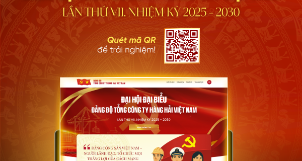 Ra mắt chuyên trang Đại hội Đảng bộ Tổng công ty Hàng hải Việt Nam lần thứ VII, nhiệm kỳ 2025–2030