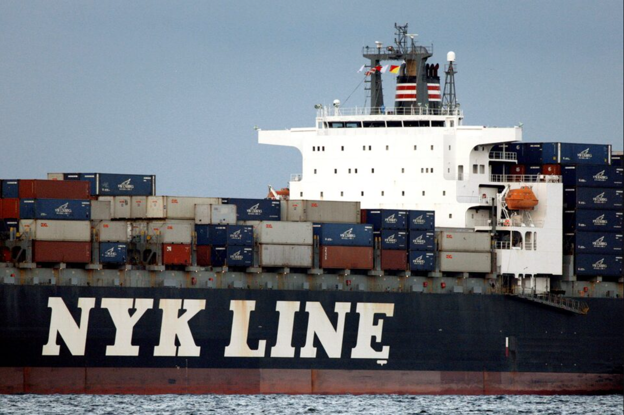 Tàu container NYK Antares của công ty vận tải biển Nhật Bản Nippon Yusen. Ảnh minh họa: REUTERS