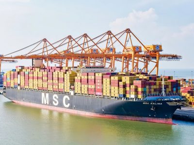 Cảng HTIT (Cảng Hải Phòng) tiếp nhận thành công tàu container lớn nhất từng cập cụm cảng nước sâu Lạch Huyện
