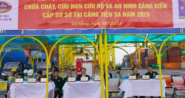 Cảng Đà Nẵng tổ chức Diễn tập ứng phó sự cố tràn dầu, phòng cháy chữa cháy, cứu nạn cứu hộ và an ninh cảng biển năm 2025