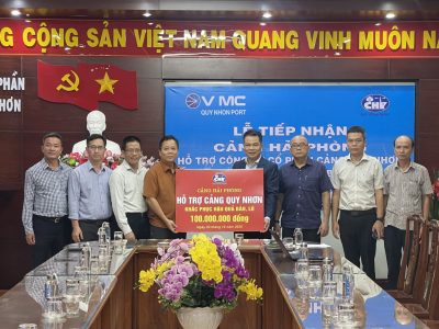 Cảng Hải Phòng hỗ trợ Cảng Quy Nhơn khắc phục hậu quả thiên tai và thúc đẩy hợp tác toàn diện