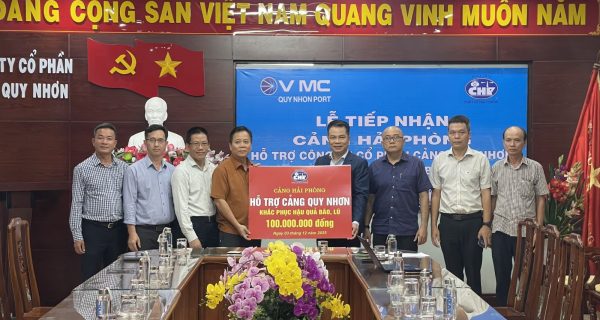 Cảng Hải Phòng hỗ trợ Cảng Quy Nhơn khắc phục hậu quả thiên tai và thúc đẩy hợp tác toàn diện