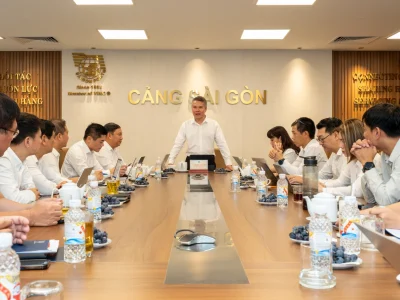 Định hướng phát triển giai đoạn 2026 – 2030: Đảng ủy VIMC làm việc với Đảng ủy Cảng Sài Gòn