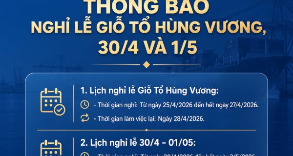 Thông báo Lịch nghỉ lễ Giỗ Tổ Hùng Vương, 30/4 và 1/5 năm 2026
